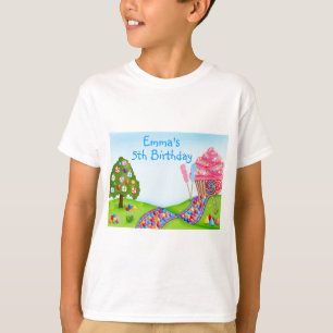 T-shirt Oh terre et petits gâteaux doux de sucrerie