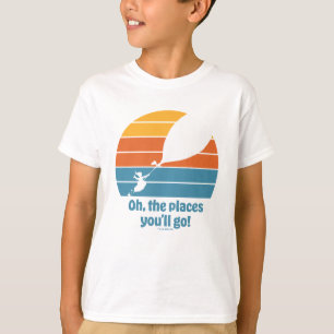 T-shirt Oh, The Places You'll Go ! Coucher de soleil Rétro