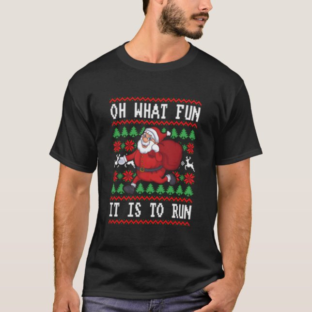 T-shirt Oh W Fun Is It To Run Jogging Running (Devant)