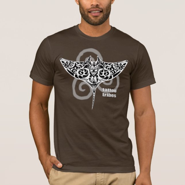 T-shirt Ohana - chemise de tribal de Manta (Devant)