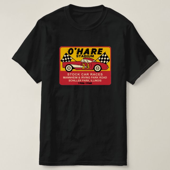 T-shirt O'Hare Stadium Schiller Park, Illinois (Design devant)