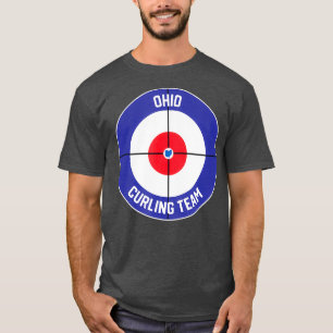 T-shirt Ohio Curling Team Sweep Rock OH State Outline