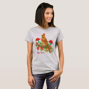 T-shirt Ohio Love Cardinal State Bird
