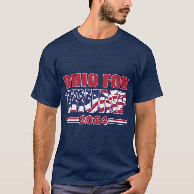 T-shirt Ohio pour Trump 2024 (Devant)
