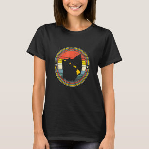 T-shirt Ohio Texas Hawaii Racines Origine Carte d'État Rét