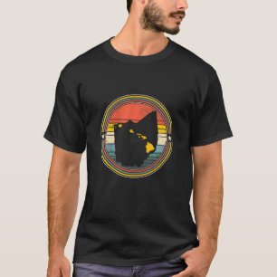 T-shirt Ohio Texas Hawaii Roots Origine State Map Retro