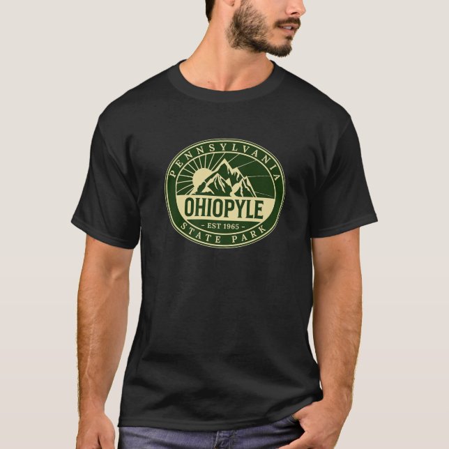 T-shirt Ohiopyle State Park Pennsylvania Nature Randonnée  (Devant)