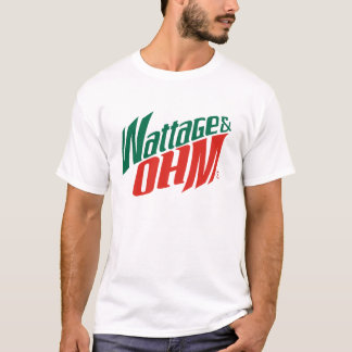 T-shirt ohms de puissance en watts