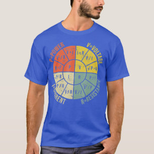 T-shirt Ohms Law Diagram Electrical Electronics Engineer V