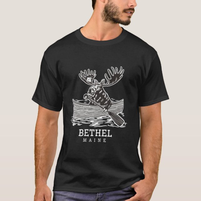 T-shirt Oie à pattes mignonnes à Bethel Maine Canoe ME Sou (Devant)