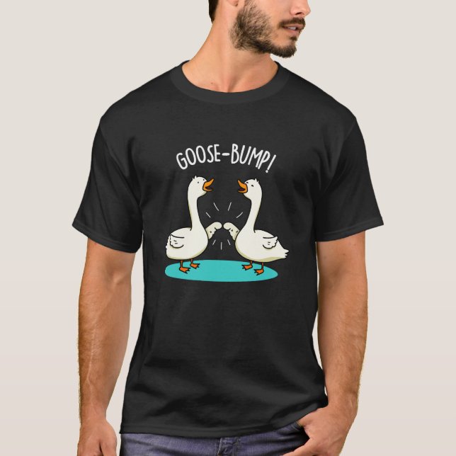 T-shirt Oie Bumps drôle Animal Pun Dark BG (Devant)