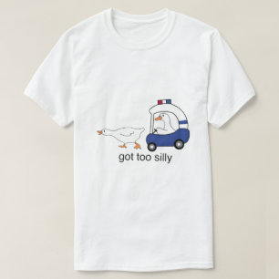 T-shirt Oie de police drôle humour trop bête