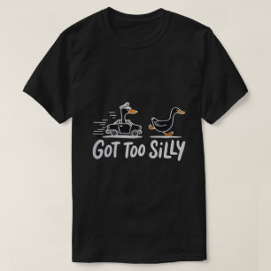 T-shirt Oie de police drôle humour trop bête