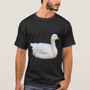 T-Shirt Oie d'Emden Blanche