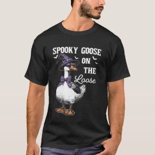 T-shirt Oie effrayante en liberté drôle d'Halloween Oie dr