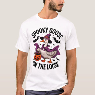 T-shirt Oie éffrayante sur la sorcière perdue Casquette et