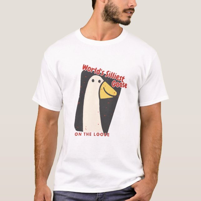 T-shirt Oie la plus brillante du monde en liberté (Devant)