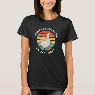 T-shirt Oie la plus douce du monde sur l'oie drôle perdue