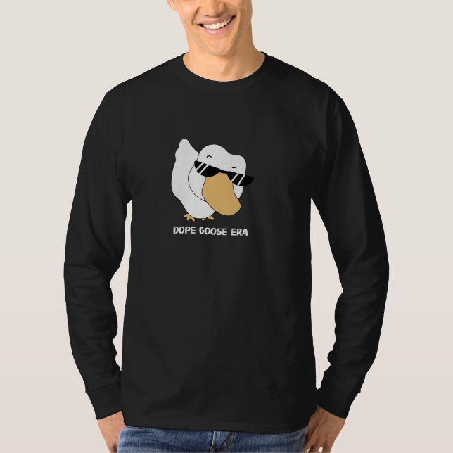 T-shirt Oie la plus froide dans les lunettes de soleil, Mè (Devant)