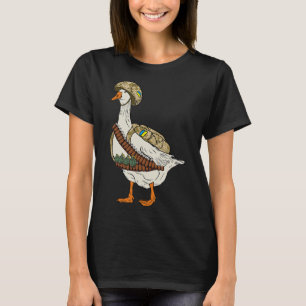 T-shirt Oie militaire ukrainienne Combyt Solder Drôle Russ