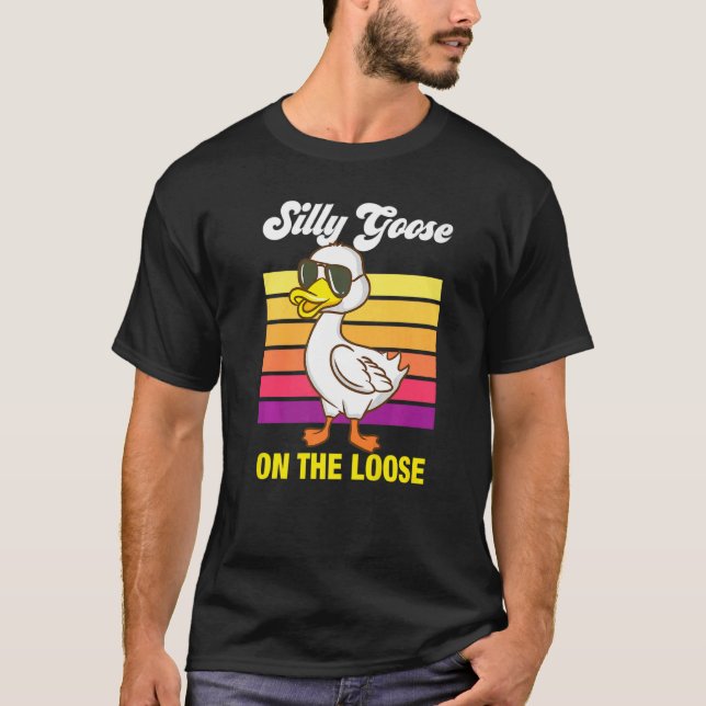 T-shirt Oie Silencieuse Sur Le Mème De Citation Perdue (Devant)