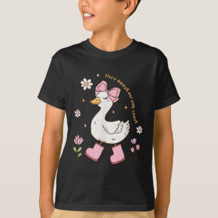 T-shirt Oie Silly Sur La Coquette Loose Bow Rose Girl Ki