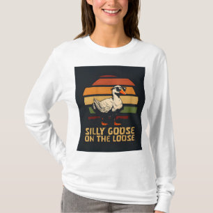 T-shirt oie stupide sur la chemise libre,
