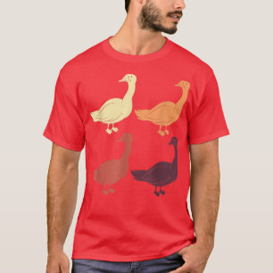 T-shirt Oies Amoureux des animaux rétro Ferme d'élevage d'