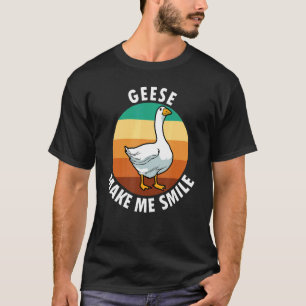 T-shirt Oies Sourient Ironie Dit Faune Oiseau mignonne Oie