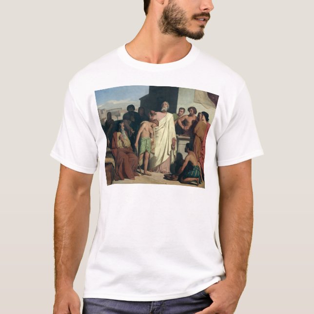 T-shirt Oindre de David par Saul, 1842 (Devant)