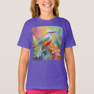 T-shirt Oiseau à poitrine rouge à bec rose