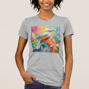 T-shirt Oiseau à poitrine rouge à bec rose
