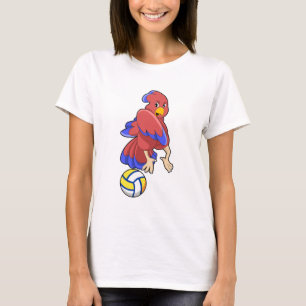 T-shirt Oiseau aux sports de volley-ball