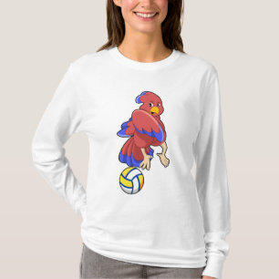 T-shirt Oiseau aux sports de volley-ball