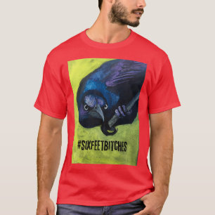 T-shirt Oiseau avec attitute vous disant de reculer et de