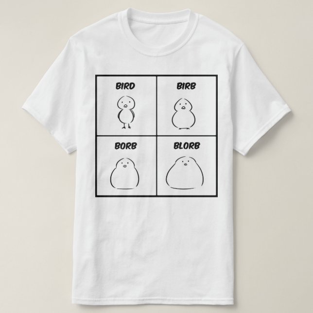 T-shirt Oiseau Birb Borb Blorb (Design devant)
