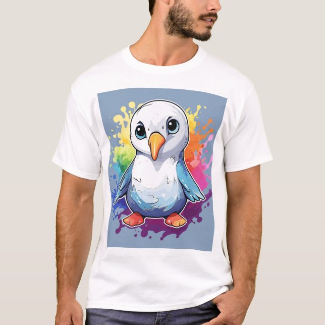 T-shirt Oiseau blanc (Devant)