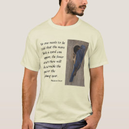 T-shirt Oiseau bleu, l'ami du jardinier