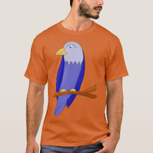 T-shirt Oiseau bleu sur une branche