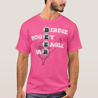 T-shirt Oiseau Bogey Aigle Par Bière Balle de Golf Golfeur