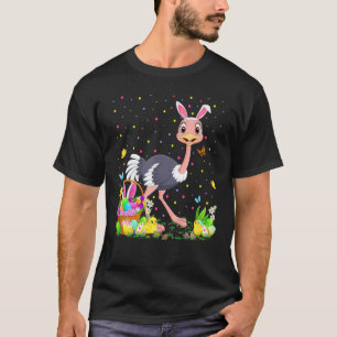 T-shirt Oiseau d'autruche OEuf de Pâques Chasse Bunny Ostr