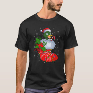 T-shirt Oiseau de canard drôle dans les chopes de Noël Pèr