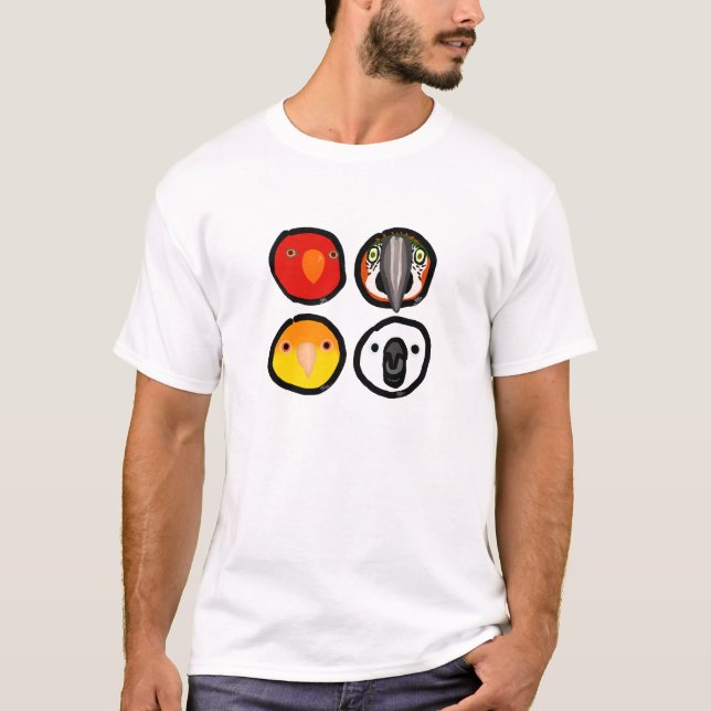 T-shirt Oiseau de famille d'Utsumi (Devant)