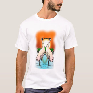 T-shirt Oiseau de grue - grue de huée de deux amours