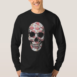 T-shirt Oiseau de gué Flamingoween Rose Flamant effrayant 