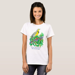 T-shirt Oiseau de l'État de l'Oregon de Meadowlark Ouest