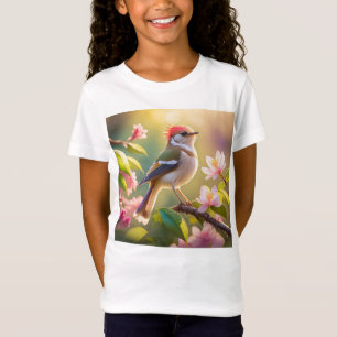 T-Shirt Oiseau de Paruline Imaginaire à tête rouge