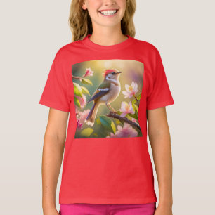 T-shirt Oiseau de Paruline Imaginaire à tête rouge
