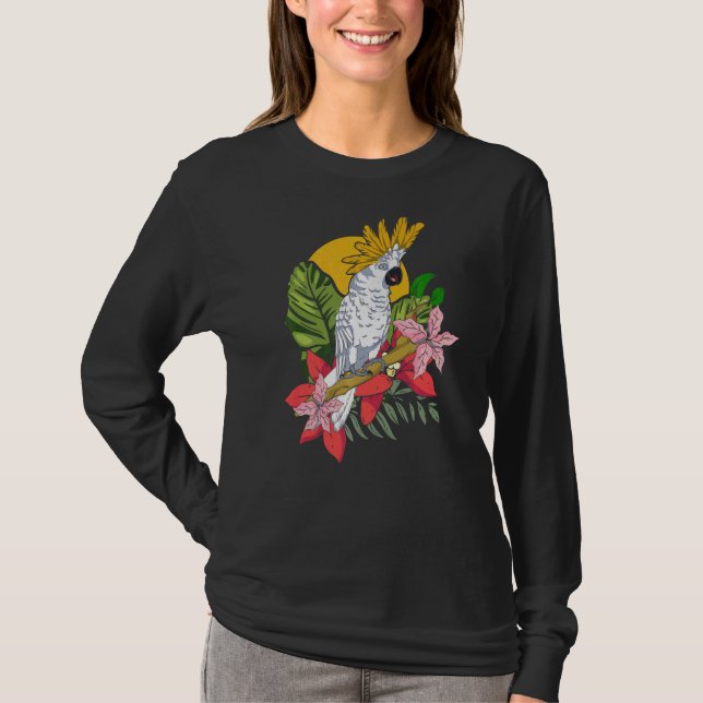 T-shirt Oiseau de perroquet animal Oiseau Oiseau Cockat tr (Devant)