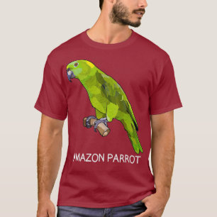 T-shirt Oiseau de perroquet vert